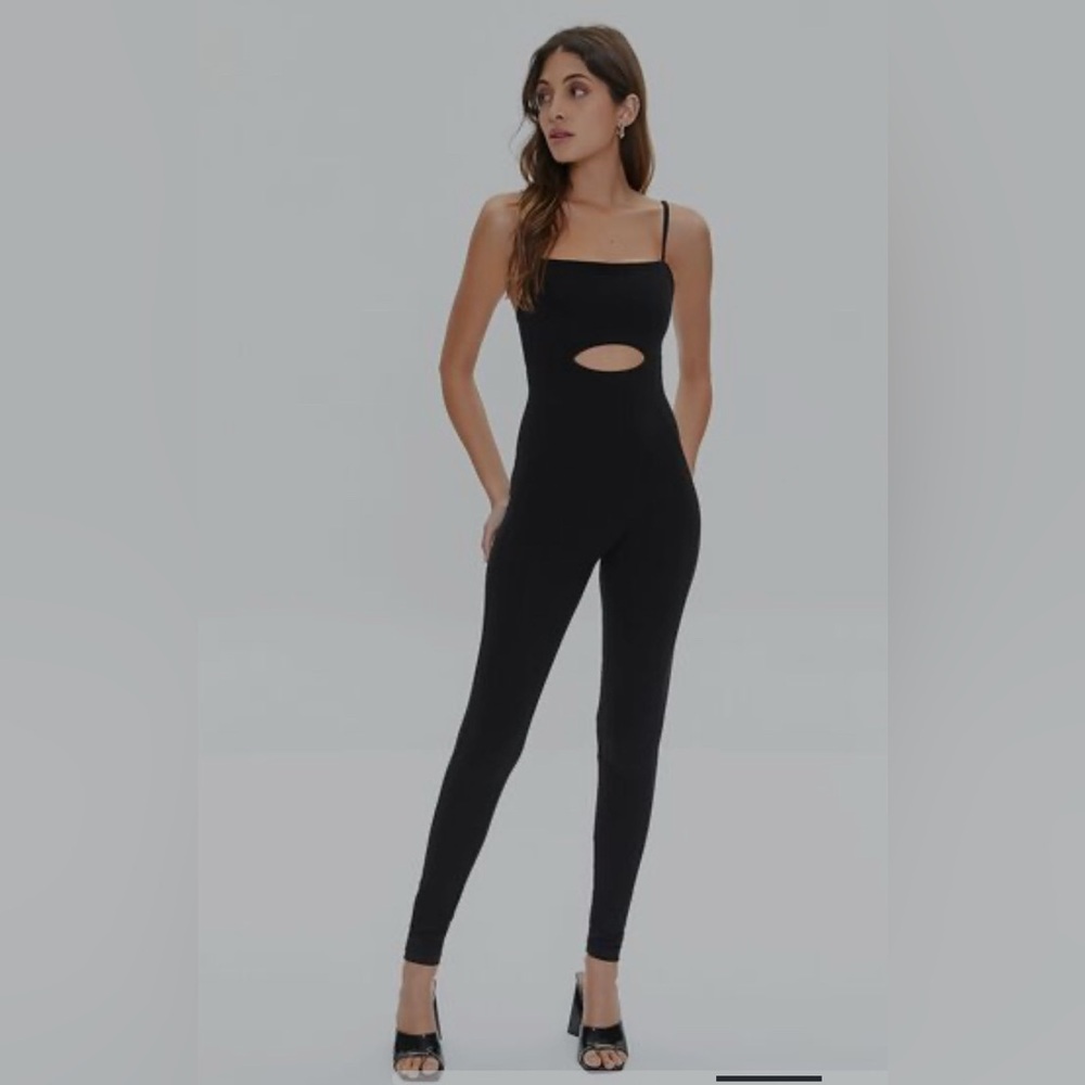 Sleek & Stylish Black Cutout Jumpsuit
